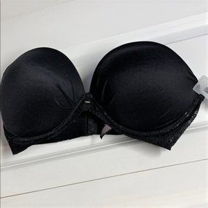 Victoria Secret strapless Bra Size 34DD Black